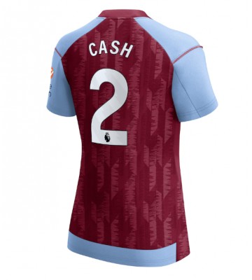 Aston Villa Matty Cash #2 Primera Equipación Mujer 2023-24 Manga Corta